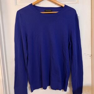 SOLD -Banana Republic  XL Blue 100% Merino Wool Crew Neck Sweater 878133-05